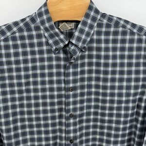 LL Bean Mens Wrinkle Free Traditional Fit Plaid Long Sleeve Shirt XL Tall